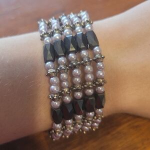 Set of 2 Magnetic Wrap Bracelets